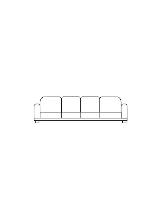 Mc Decor Tunez Elastic Cover for Four Seater sofa Grey 230εκ. 1pcs MCL.EL.TUNEZ.TE-GKRI