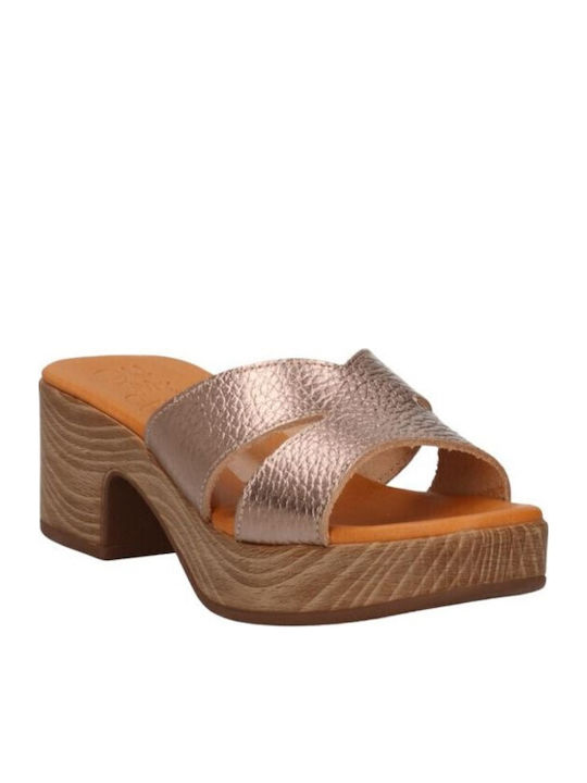 Leather Sandals Anatomic rosegold