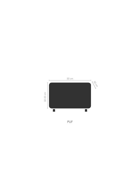 Mc Decor Akari Elastic Cover for Stool Ceramides 50x50cm 1pcs MCL.EL.AKARI.SK KERAMIDI