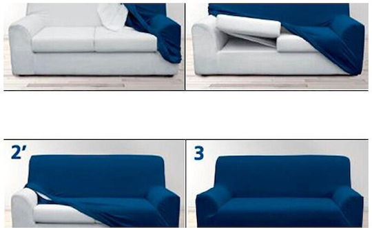 Mc Decor Akari Beige Elastic Cover for Three Seater Sofa Beige 170εκ. 1pcs MCL.EL.AKARI.TR-MPEZ