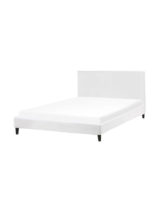 Beliani Ελαστικό Κάλυμμα Πολυθρόνας Λευκό 160x200cm