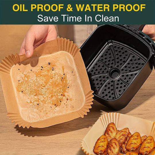 Viosarp Non-stick Papers for Air Fryer 20x20cm 50pcs
