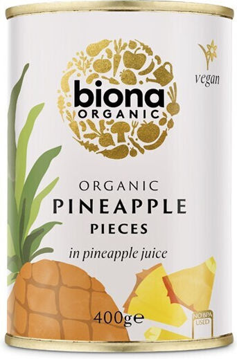 Biona Compote Pineapple in Pieces 400gr