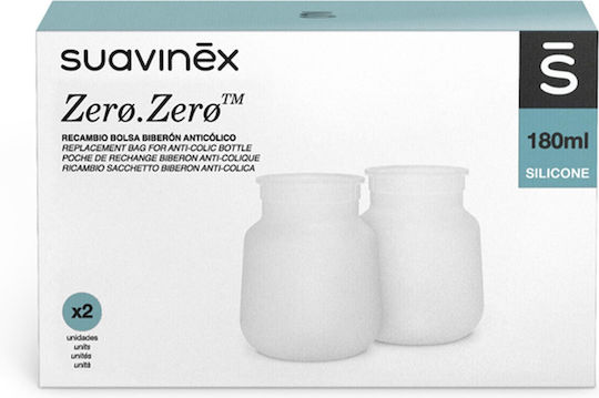 Σακουλάκια Ανταλλακτικά Anti-colic Μπιμπερό 180ml 2τεμ Suavinex