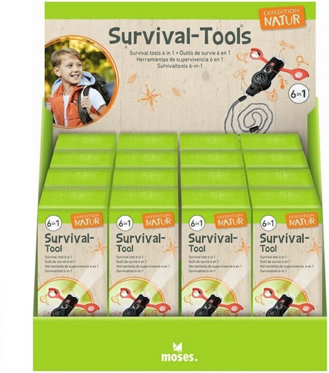 Moses Nature Survival Tool Educational Multitool Black