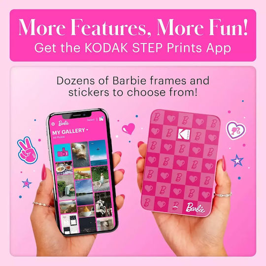 Kodak x Barbie Iconic Έγχρωμoς Εκτυπωτής Zink