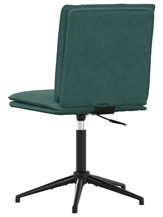 Vidaxl Esszimmerstuhl Dunkelgrün Samt 44x50x74-84 cm 1 Stück