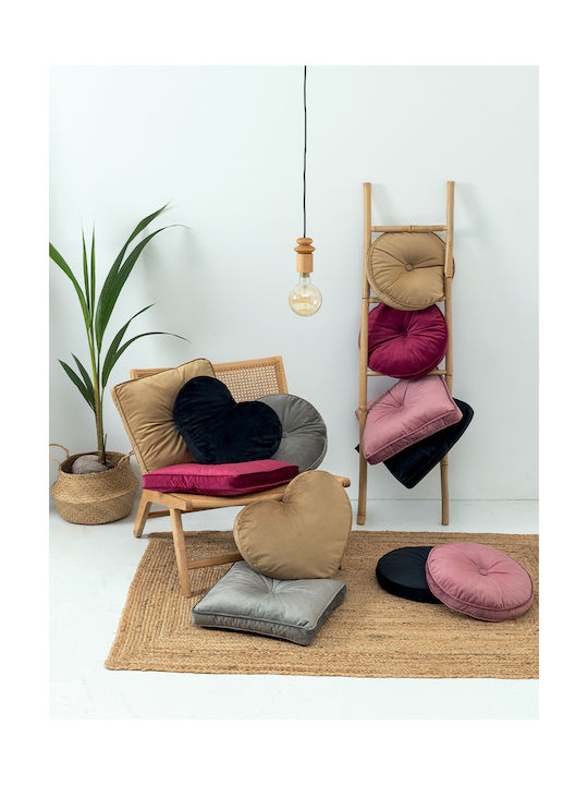Palamaiki Sofa Cushion Vf806 Made of Velvet Black 38x45cm