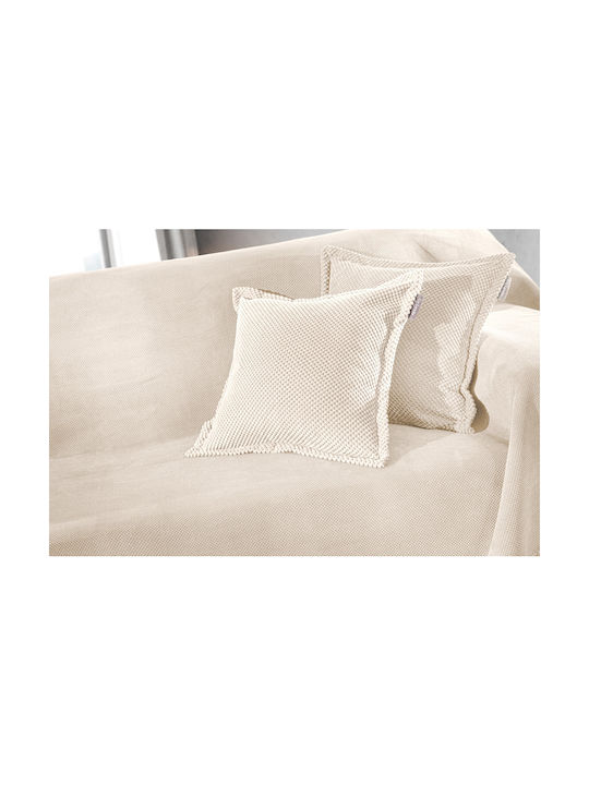 Guy Laroche Decorative Pillow Case Rubicon Fleece Beige 42x42cm