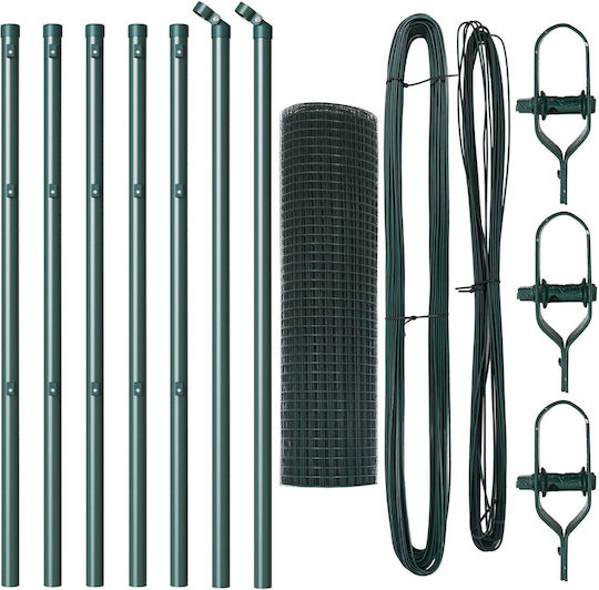 vidaXL Plasă de sârmă Verde 0.4x10m
