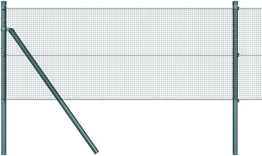 vidaXL Plasă de sârmă Galvanizat Module Verde 0.6x50m