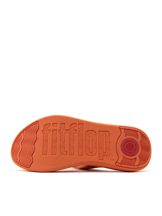 Women's Flat Sandals in Orange Color