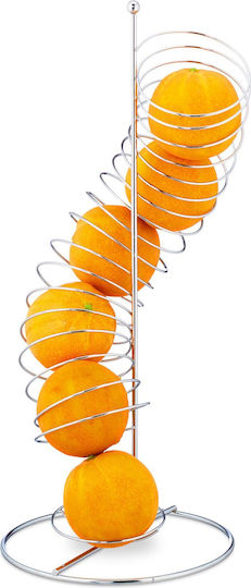 Relaxdays Obstschale Metallisch Orange 48x21x21cm