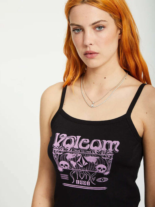 Women's Blouse with Straps Black