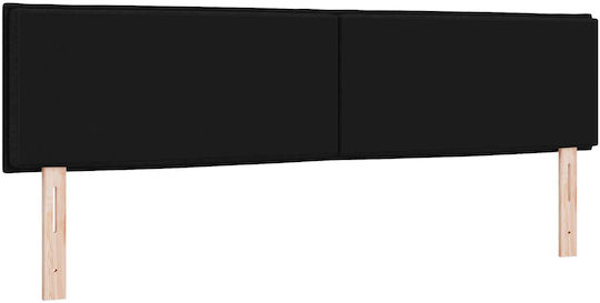 vidaXL Кафлария за легло от дърво черен 90x40см