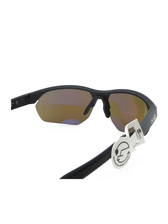 Bolle Bărbătești Ochelari de soare cu Negru Cadru și Albastru Polarized Oglindă Lentilă BS065004