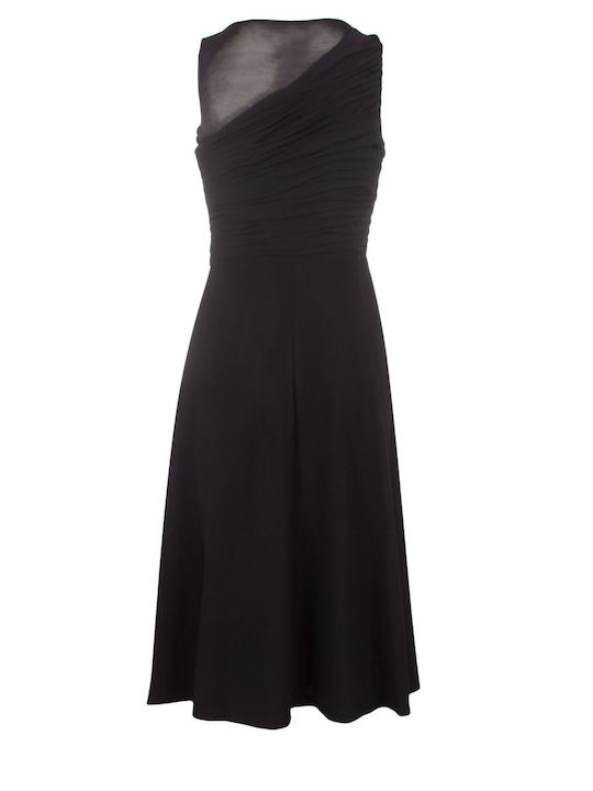 Summer Midi Evening Dress Black