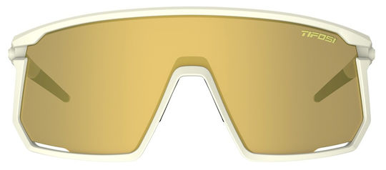 Tifosi Cycling Glasses Moab Clarion with Gold Frame & Transparent Lenses