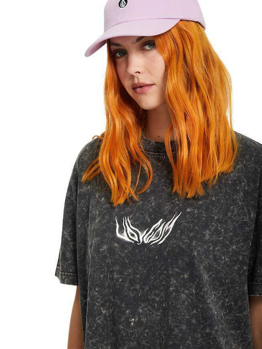 Alix Καλοκαιρινό Mini T-shirt Φόρεμα Vintage Black
