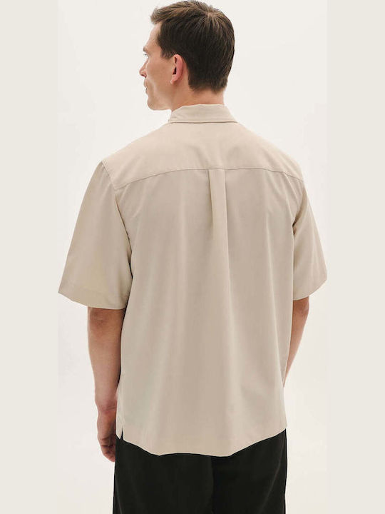 Къс ръкав Риза Beige