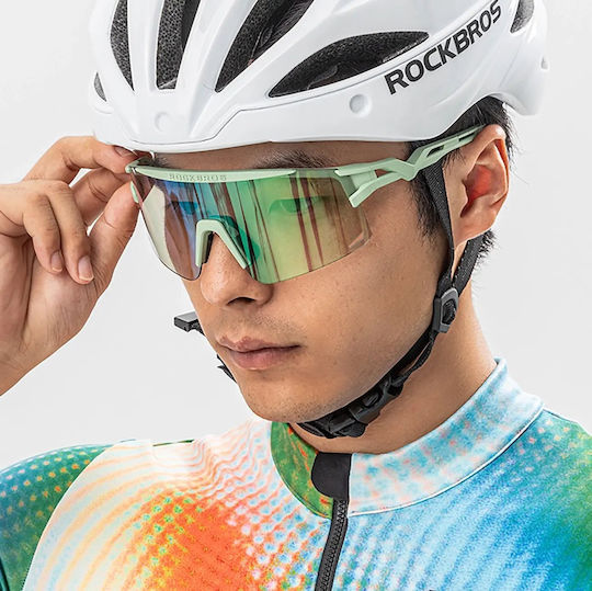 Rockbros Cycling Glasses with Black Frame and Photochromic Lenses
