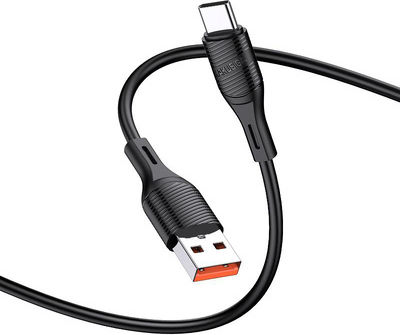 Kakusiga USB 2.0 Cable USB-C male - USB-A 15W Μαύρο 1m KSC-953-C-BK
