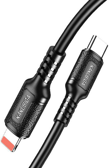 Kakusiga Regular la Cablu Lightning 27W Negru 1m (KSC-984-LC-BK)