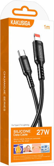 Kakusiga Regular la Cablu Lightning 27W Negru 1m (KSC-984-LC-BK)