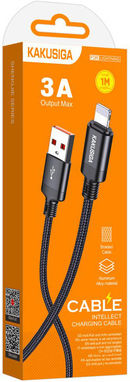 Kakusiga Braided USB-A to Lightning Cable 15W Black 1m (KSC-970-L-BK)