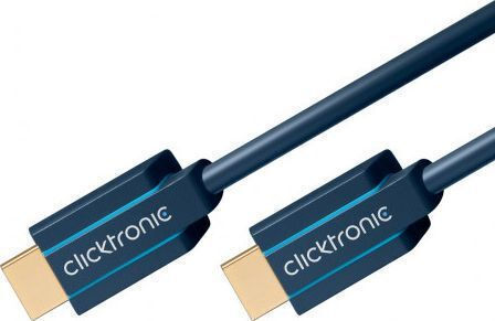 Clicktronic HDMI 2.1 Ultra High Speed 48Gbps 4K 120Hz HDR VRR Angle Cable HDMI male - HDMI male 2m Μπλε