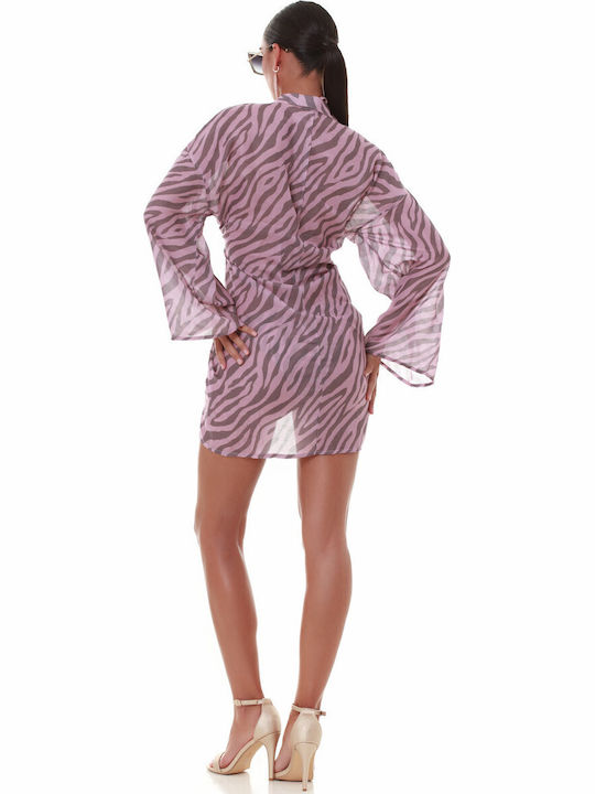 Bluepoint Candy Rush Women's Kimono Beachwear Pink