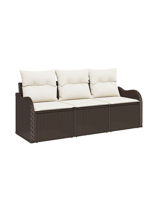 Tree-Seater Sofa Outdoor Rattan with Pillows 55x62x69cm