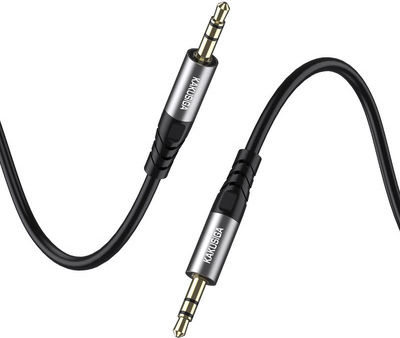 Kakusiga 3,5mm Klinkenkabel 3,5mm Stecker - 3,5mm Stecker Schwarz 1m