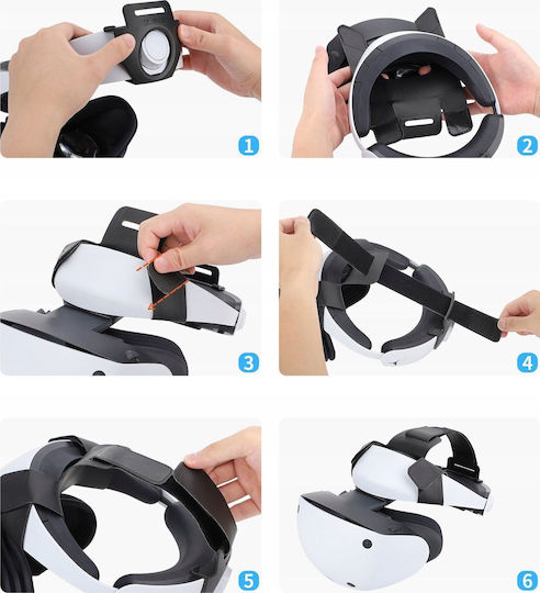 Headband Head Strap Support Sony Playstation PS VR2 PSVR2 PS-qf35-d