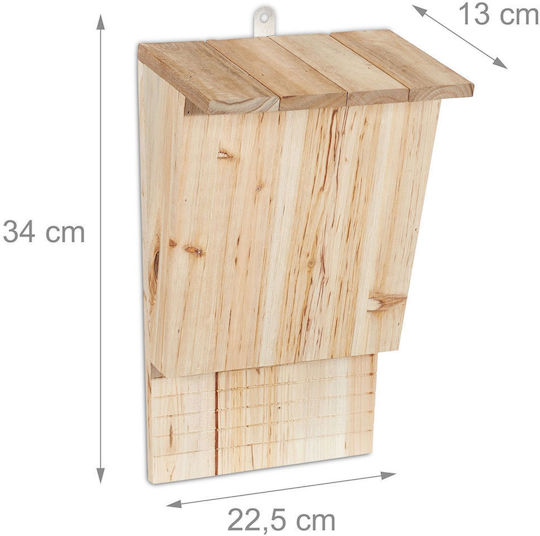 Fledermaushaus aus Holz 34 x 32,5 x 13 cm