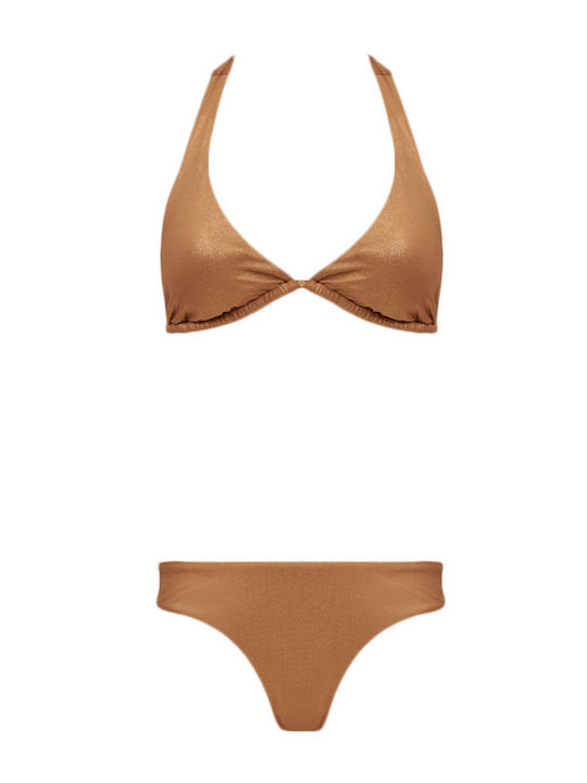 Set Bikini Τριγωνάκι Bronze