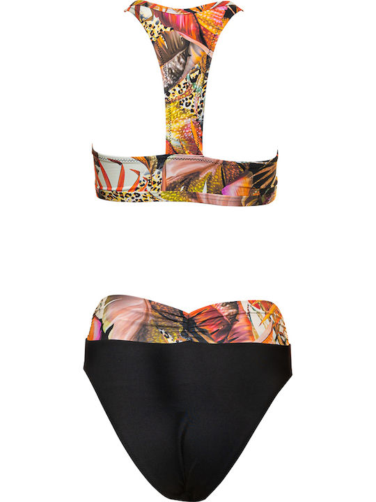 Sport Bikini Set Sports Bra & Slip Bottom Floral