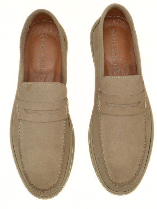 Δερμάτινα Ανδρικά Boat Shoes σε Μπεζ Χρώμα