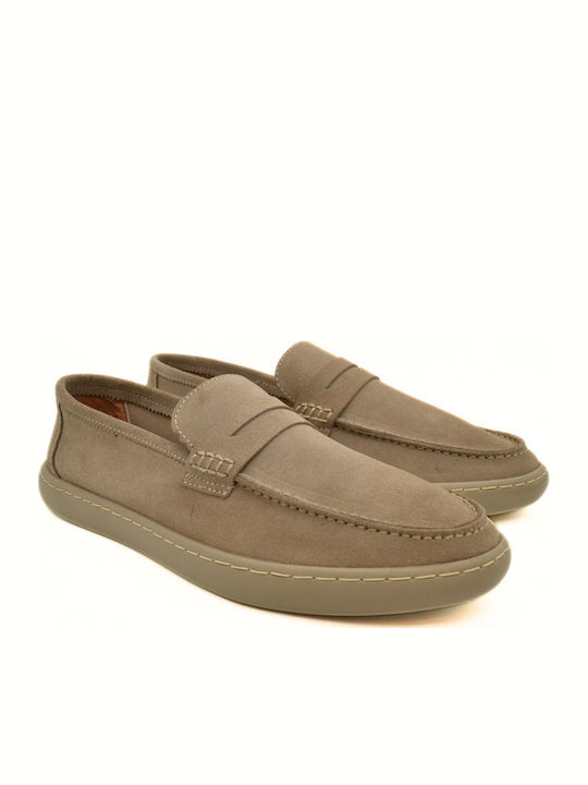 Δερμάτινα Ανδρικά Boat Shoes σε Μπεζ Χρώμα