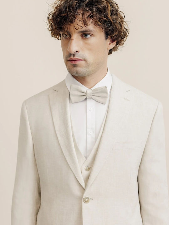 Men's Summer Suit Jacket Beige