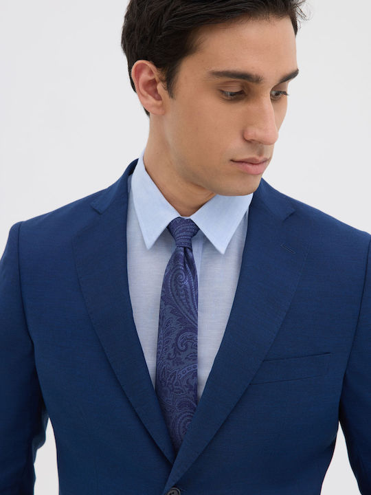 Men's Suit Jacket Slim Fit Blue