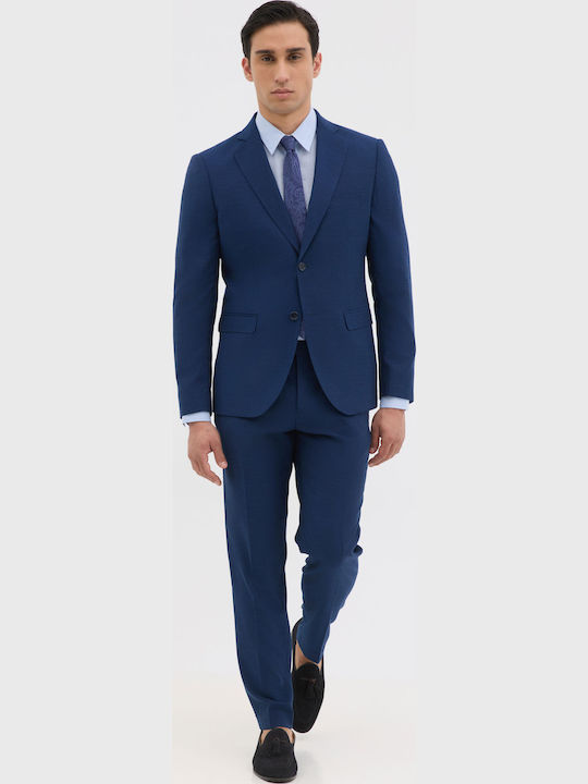 Men's Suit Jacket Slim Fit Blue