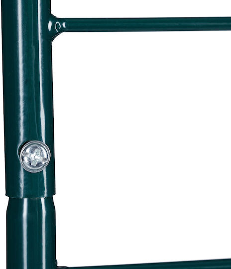 Set 2 arcade metalice pentru grădină flori cățărătoare verde închis 180 x 50 cm model B Relaxdays