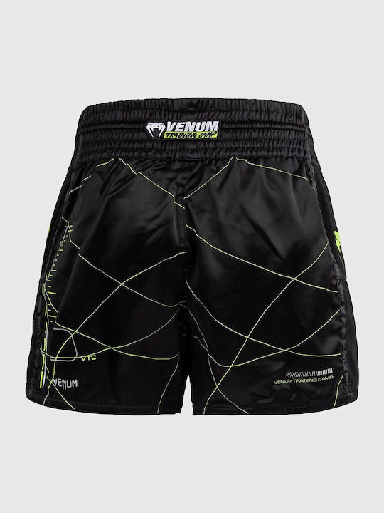 Muay Thai Shorts Venum Training Camp 4.0 Muay Thai Short Black Neon Green
