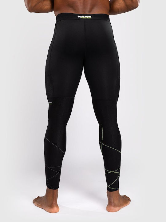 Venum Spats Long Men Martial Arts Leggings Black