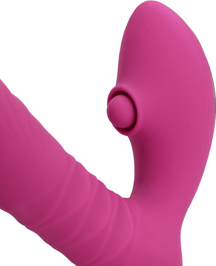 LoveLine Thrusting And Tapping Vibrator G-Punkt 15,6 cm Rosa
