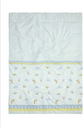 Nima Double Sided Cotton Baby Quilt Love 100x140cm Sea Love