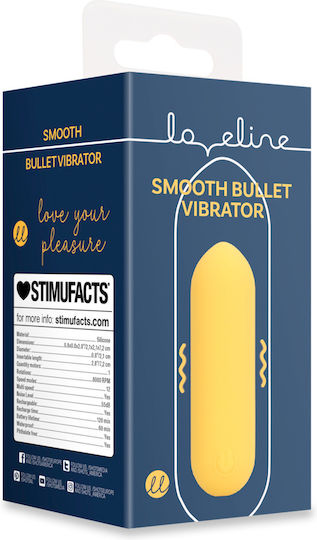 LoveLine Smooth Mini Δονητής Bullet Κίτρινος