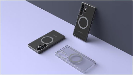 Samsung Clear Magnet Umschlag Rückseite Silikon Transparent (Galaxy S25 Ultra,Samsung S25 Ultra)