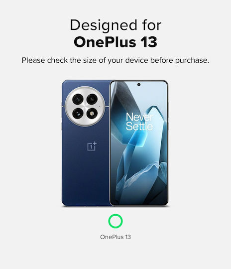 Ringke Fusion X Back Cover Plastic / Silicone 2mm Black (OnePlus 13)